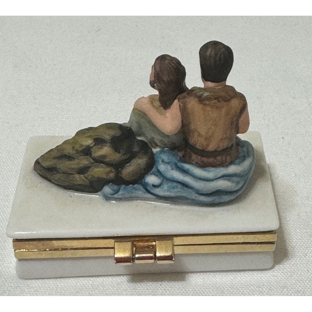 Limoges Baptism of Christ Trinket Box Henri d'Arceau & Fils Limited Edition 2009 - Picture 3 of 5